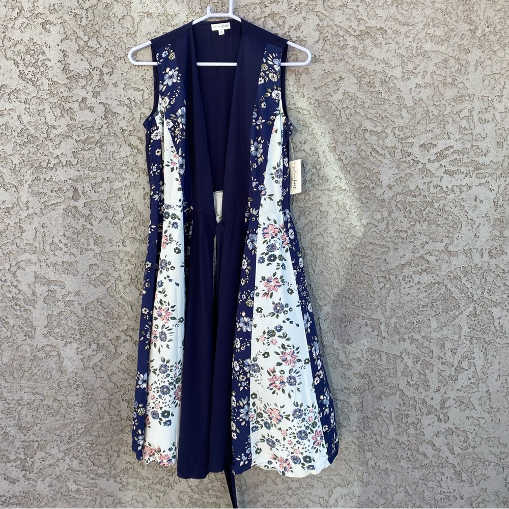 MAISON JULES Floral Wrap Sleeveless Dress - Picture 3 of 7